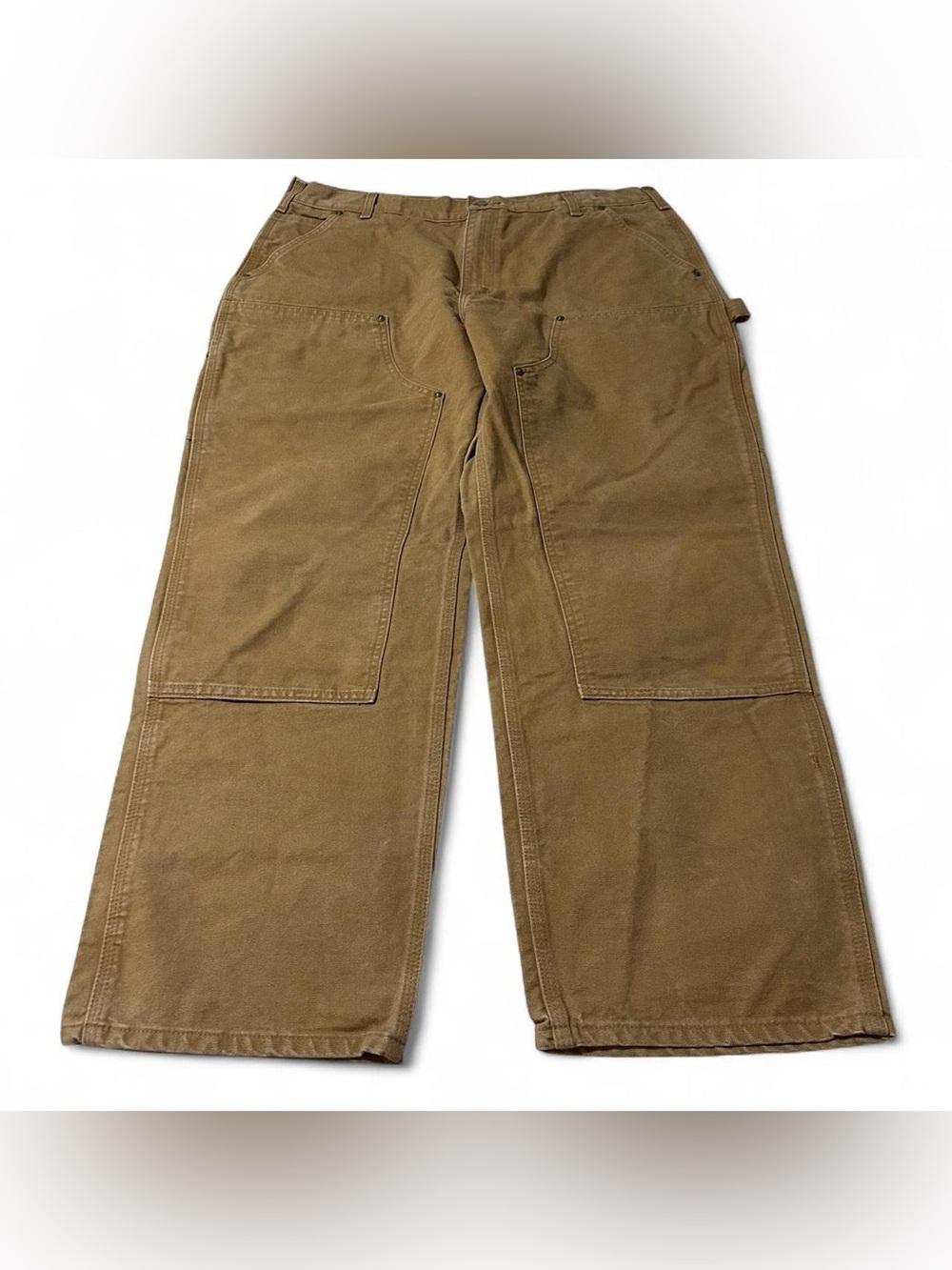 Carhartt B136-BRN Loose Original Fit Baggy Double Knee Pants 38X30
